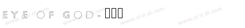 EYE OF GOD字体转换